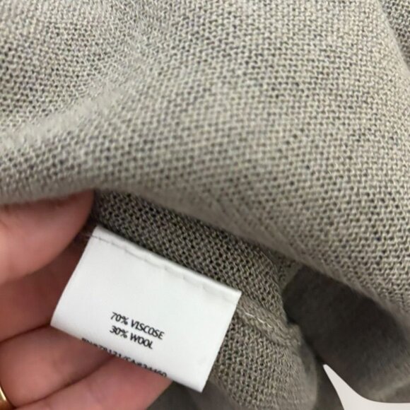 Eileen Fisher Layered Cardigan XSP Black Taupe Knit Sweater EUC Casual Classic - Picture 6 of 7